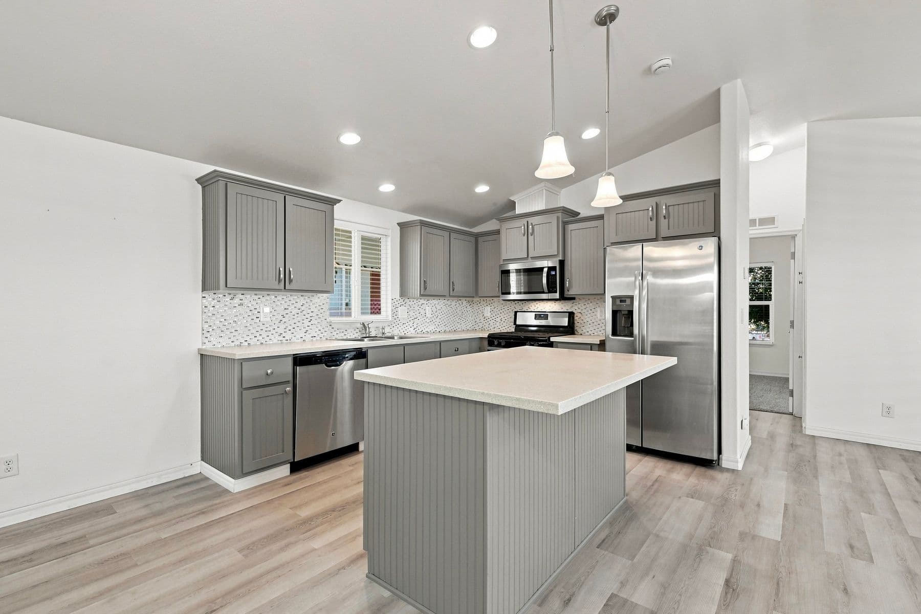 Updated kitchen at 1515 Capalina Road Space 15 in San Marcos